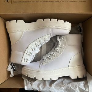 Dr. Martens White Combat Boots
